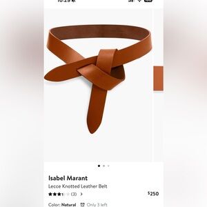 Isabel Marant Lecce Knotted Belt size Small